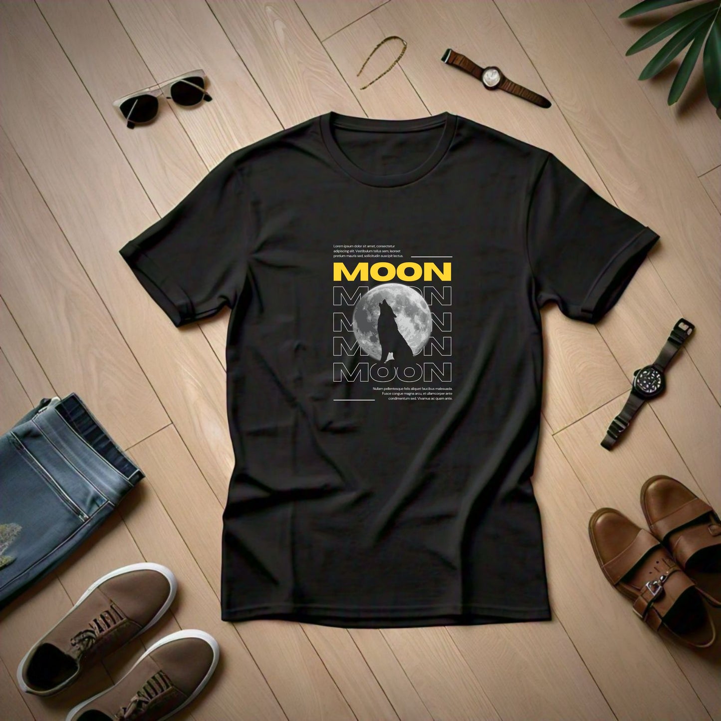 Moon Wolf T- Shirt